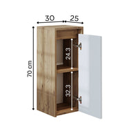Roomart, bathroom furniture, side cabinet, bathroom shelf, in 4 colors