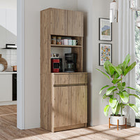 Roomart Küchenschrank NAPOLI, 180 cm, mit offener Nische und Schublade, in 4 Farben