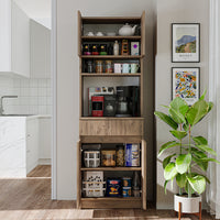 Roomart Küchenschrank NAPOLI, 180 cm, mit offener Nische und Schublade, in 4 Farben
