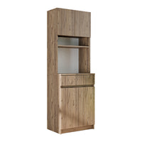 Roomart Küchenschrank NAPOLI, 180 cm, mit offener Nische und Schublade, in 4 Farben