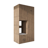 Roomart Waschmaschinenschrank 240 cm mit Hochschrank – Soft-Close, Ausziehbrett | 3 Farben