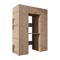 Roomart DUO-I Schrankwand 157 cm – Waschmaschine & Trockner übereinander, Hochschrank | in 2 Farben