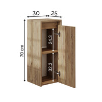Roomart, bathroom furniture, side cabinet, bathroom shelf, in 4 colors