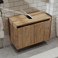 Roomart bathroom furniture set MELONA 3-piece, in 4 colors, 65cm vanity unit - mirror cabinet - tall cabinet- bathroom furniture, set, drain, washbasin, bathroom, furniture, bathroom furniture, bathroom, washbasin vanity unit, cm, wide, modern, washbasin, deep, with, vanity unit