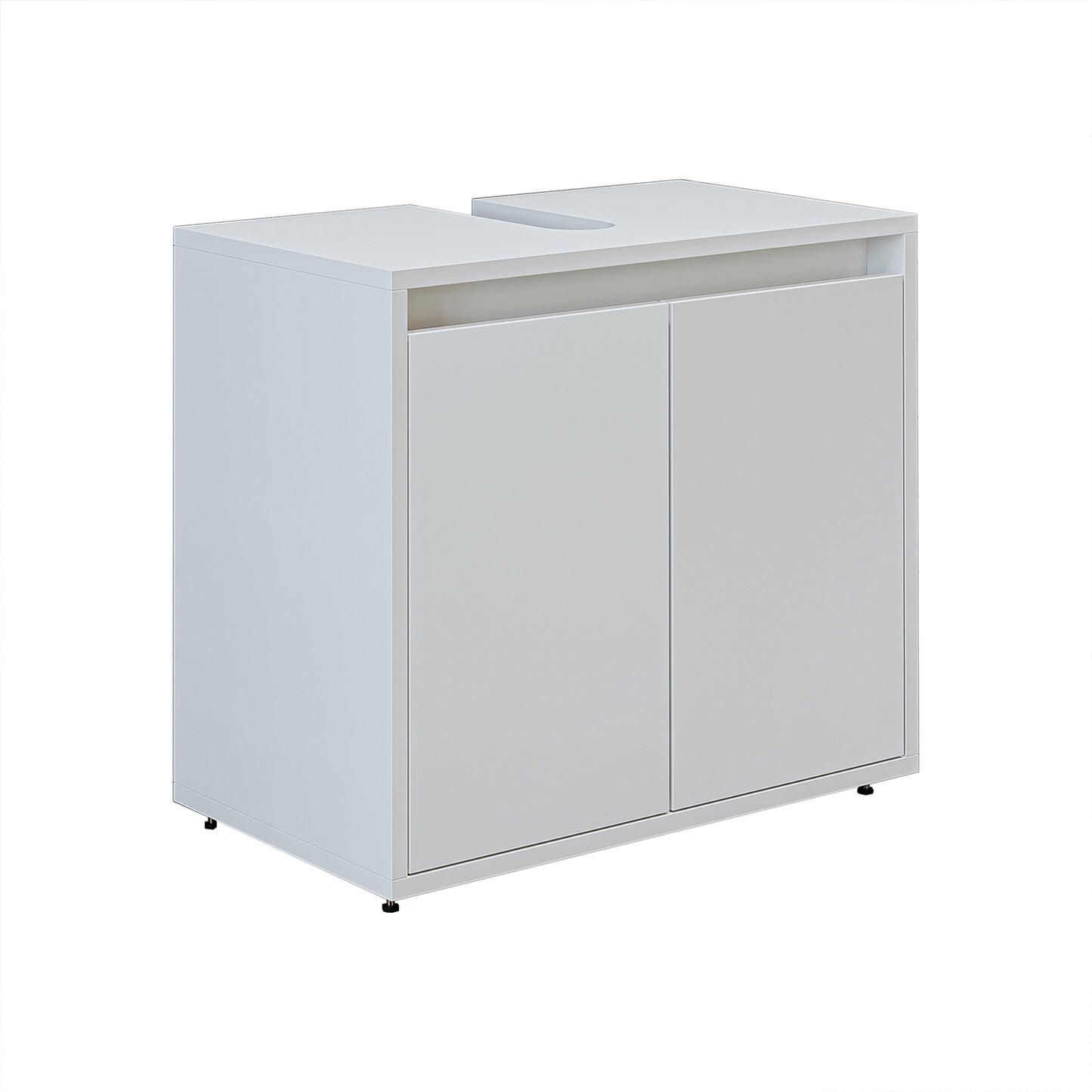 Roomart Badezimmer Unterschrank HBT:55x65x35 cm • Weiß • Eiche • Weiß-Eiche • Anthrazit Eiche