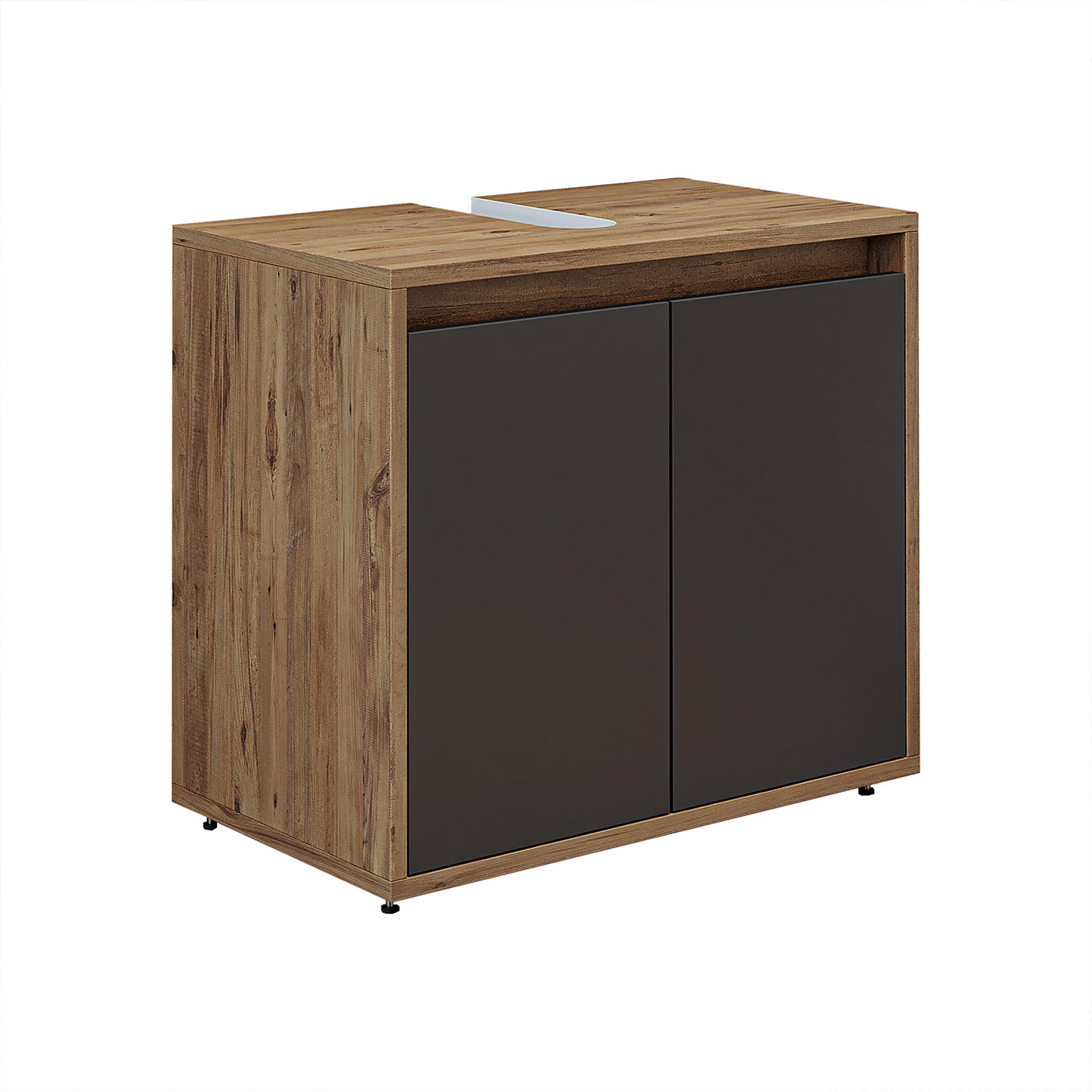 Roomart Badezimmer Unterschrank HBT:55x65x35 cm • Weiß • Eiche • Weiß-Eiche • Anthrazit Eiche