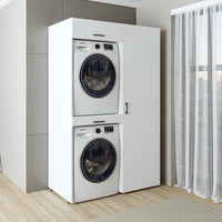 Roomart Waschmaschinenschrank, Trockner auf Waschmaschine • 127 cm breit • In 3 Farben