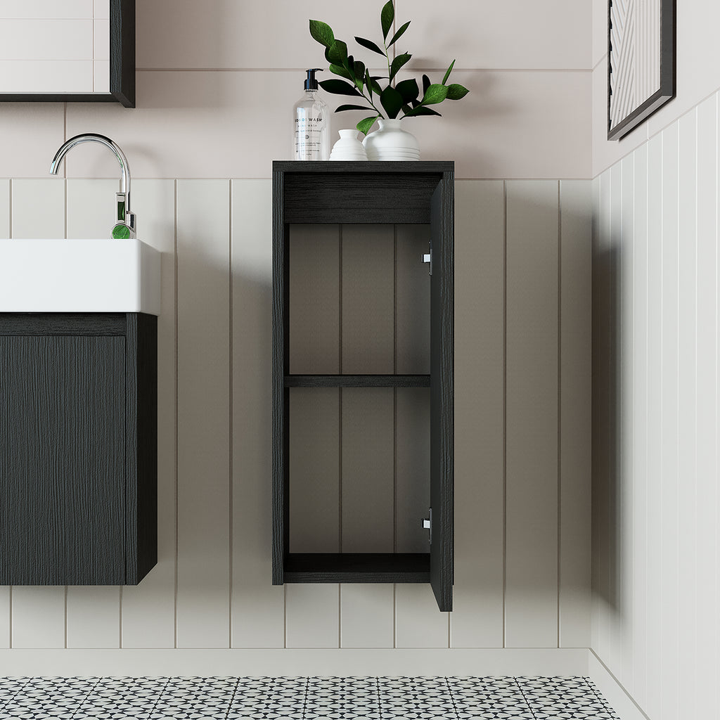 Roomart, bathroom furniture, side cabinet, bathroom shelf, in 4 colors