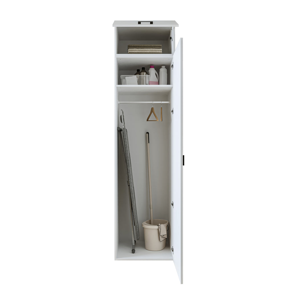 Roomart Hochschrank Waschküche 60 cm – 205 cm hoch, Soft-Close | in 3 Farben