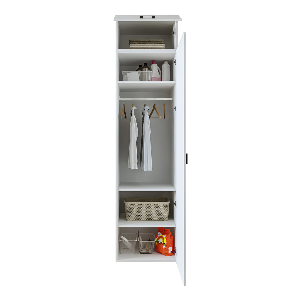 Roomart Hochschrank Waschküche 60 cm – 205 cm hoch, Soft-Close | in 3 Farben