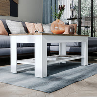 Roomart Couchtisch HELSINKI, 80 oder 110 cm, mit Ablageboden, in 4 Farben