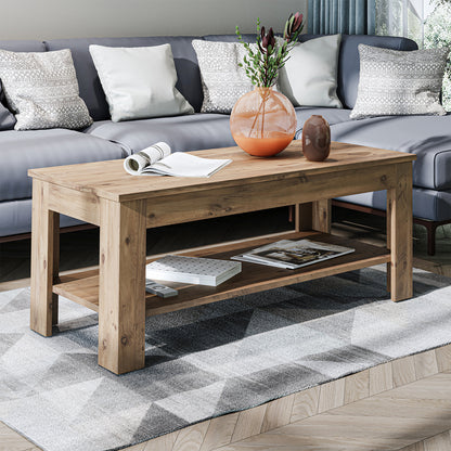 Roomart Couchtisch HELSINKI, 80 oder 110 cm, mit Ablageboden, in 4 Farben