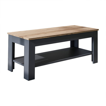 Roomart Couchtisch HELSINKI, 80 oder 110 cm, mit Ablageboden, in 4 Farben