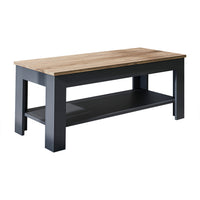 Roomart Couchtisch HELSINKI, 80 oder 110 cm, mit Ablageboden, in 4 Farben