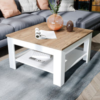 Roomart Couchtisch HELSINKI, 80 oder 110 cm, mit Ablageboden, in 4 Farben