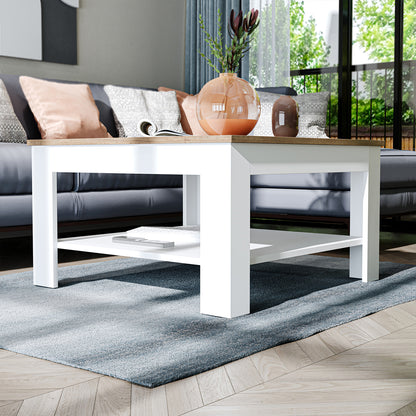 Roomart Couchtisch HELSINKI, 80 oder 110 cm, mit Ablageboden, in 4 Farben