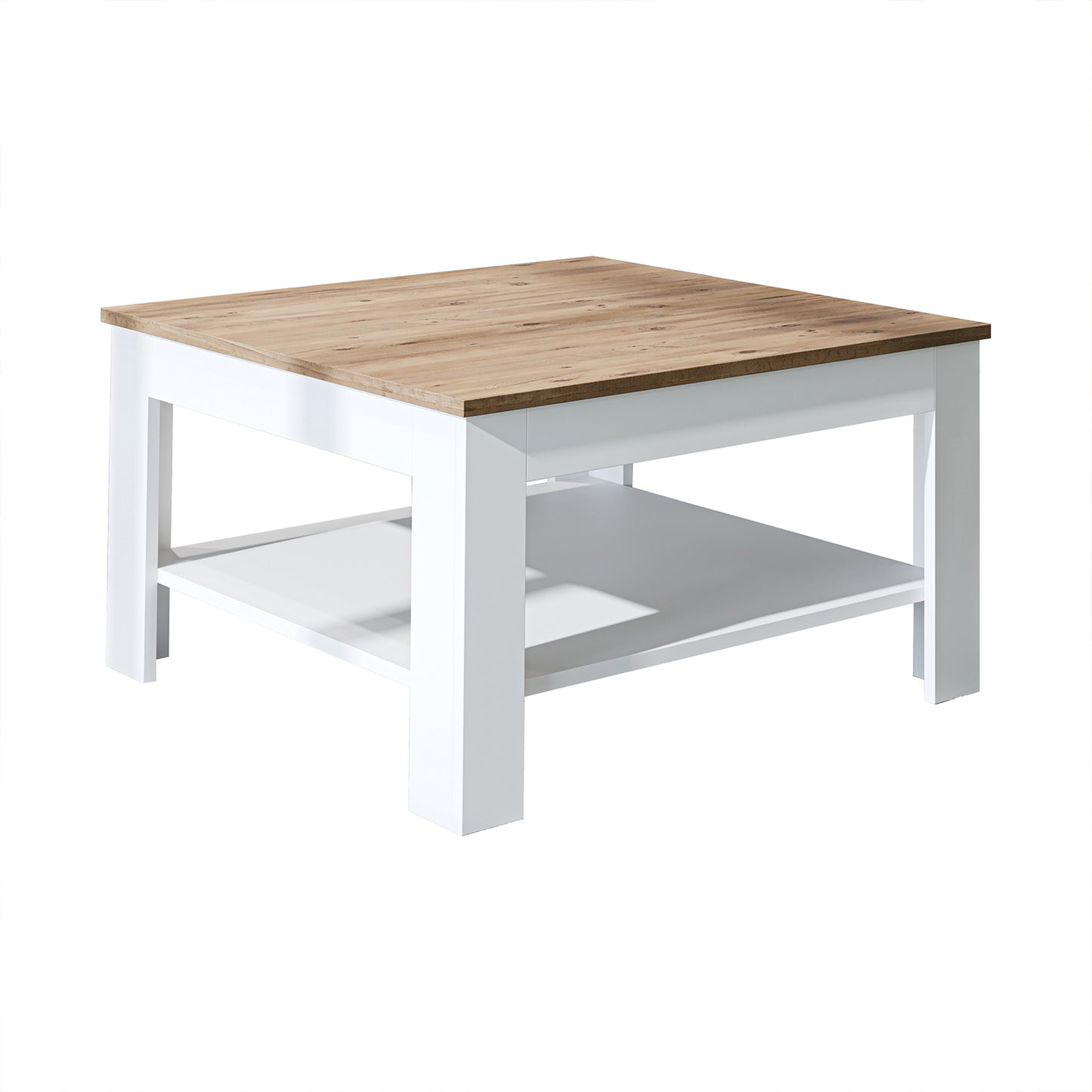 Roomart Couchtisch HELSINKI, 80 oder 110 cm, mit Ablageboden, in 4 Farben