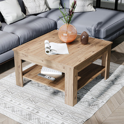 Roomart Couchtisch HELSINKI, 80 oder 110 cm, mit Ablageboden, in 4 Farben