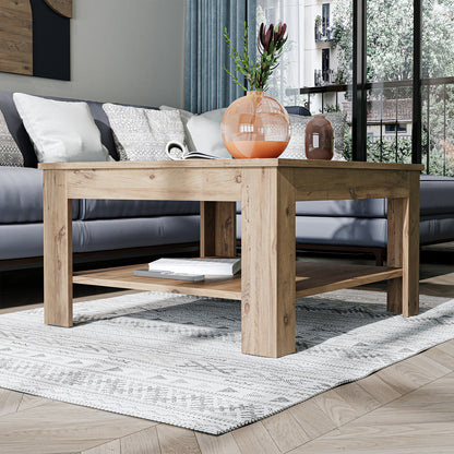 Roomart Couchtisch HELSINKI, 80 oder 110 cm, mit Ablageboden, in 4 Farben