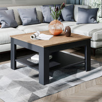 Roomart Couchtisch HELSINKI, 80 oder 110 cm, mit Ablageboden, in 4 Farben