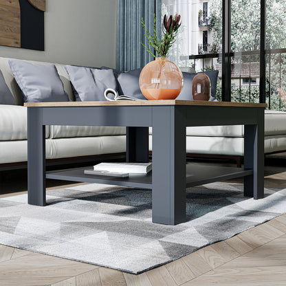 Roomart Couchtisch HELSINKI, 80 oder 110 cm, mit Ablageboden, in 4 Farben