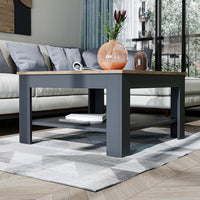 Roomart Couchtisch HELSINKI, 80 oder 110 cm, mit Ablageboden, in 4 Farben