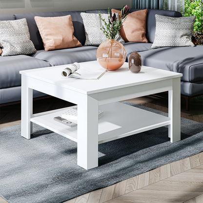 Roomart Couchtisch HELSINKI, 80 oder 110 cm, mit Ablageboden, in 4 Farben
