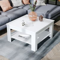 Roomart Couchtisch HELSINKI, 80 oder 110 cm, mit Ablageboden, in 4 Farben