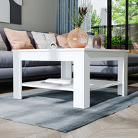Roomart Couchtisch HELSINKI, 80 oder 110 cm, mit Ablageboden, in 4 Farben