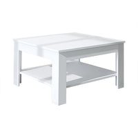 Roomart Couchtisch HELSINKI, 80 oder 110 cm, mit Ablageboden, in 4 Farben