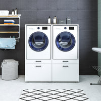 Roomart Waschmachinen Doppelschrrank Überbauschrank, 134 cm Breit, mit Ausziehbrett, in 3 Farben Roomart Waschmachinen Doppelschrrank Überbauschrank, 134 cm Breit, mit Ausziehbrett, in 3 Farben - waschmaschinenschrank, waschmaschinenregal, waschturm, schr