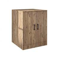 Roomart, Badezimmer Waschmaschinenschrank ATRIA, Waschmaschinenunterschrank, BHT: 70x 90 x 69 cm, in Weiß-Eiche, Eiche, Anthrazit Eiche, Weiß waschmaschinenschrank, waschmaschinenregal, waschturm, schrank, weiß, waschmaschinen, unterschrank, waschmaschine