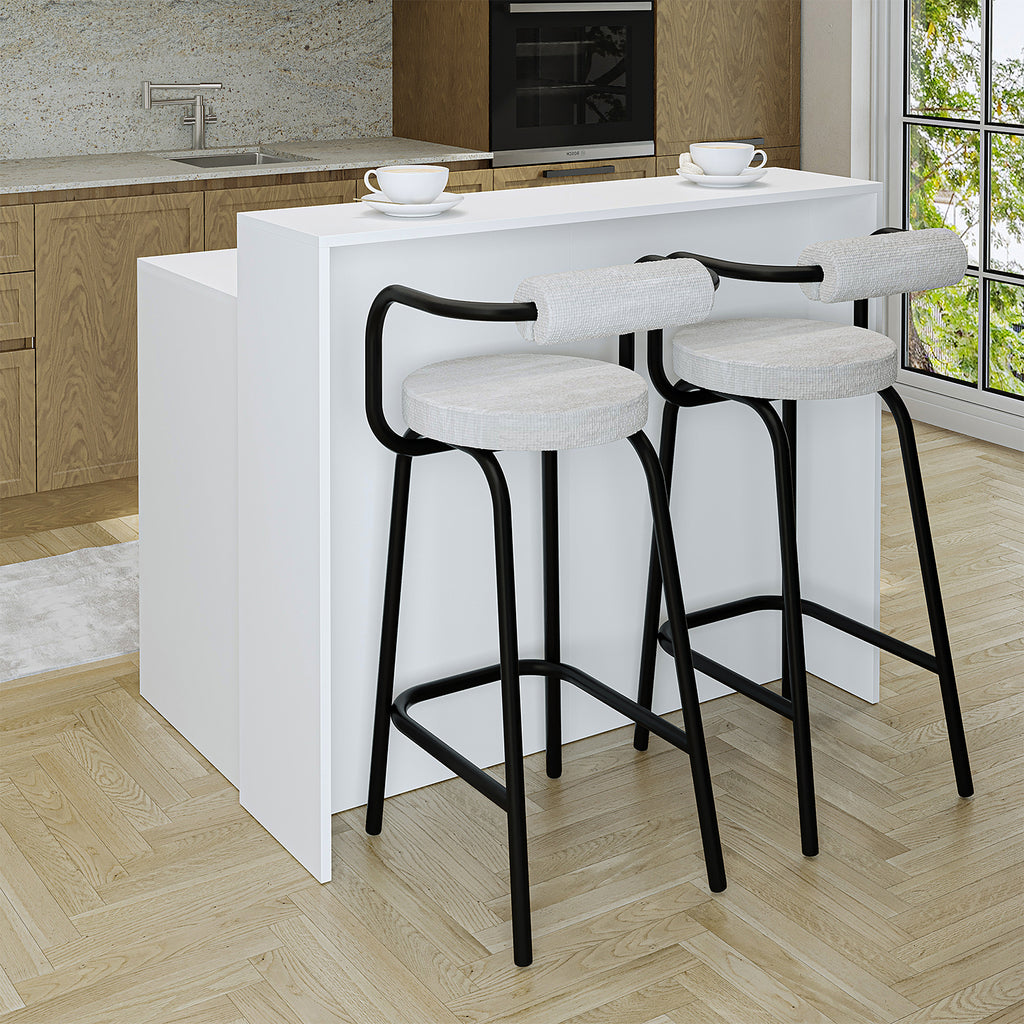 Roomart Kücheninsel, Bartisch, Küchentish - CORTADO - BHT: 120 X 100 X 80 cm