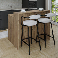 Roomart Kücheninsel, Bartisch, Küchentish - CORTADO - BHT: 120 X 100 X 80 cm