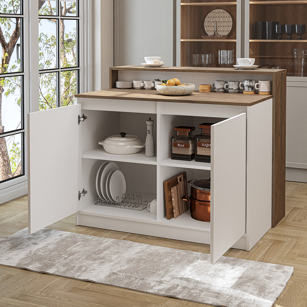 Kücheninsel CORTADO, 120 cm, Bartisch mit Stauraum