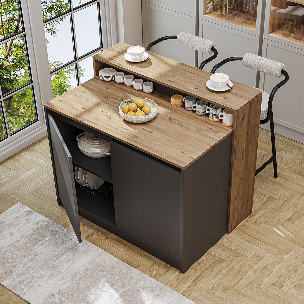 Roomart Kücheninsel, Bartisch, Küchentish - CORTADO - BHT: 120 X 100 X 80 cm