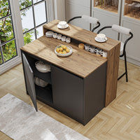 Roomart Kücheninsel, Bartisch, Küchentish - CORTADO - BHT: 120 X 100 X 80 cm