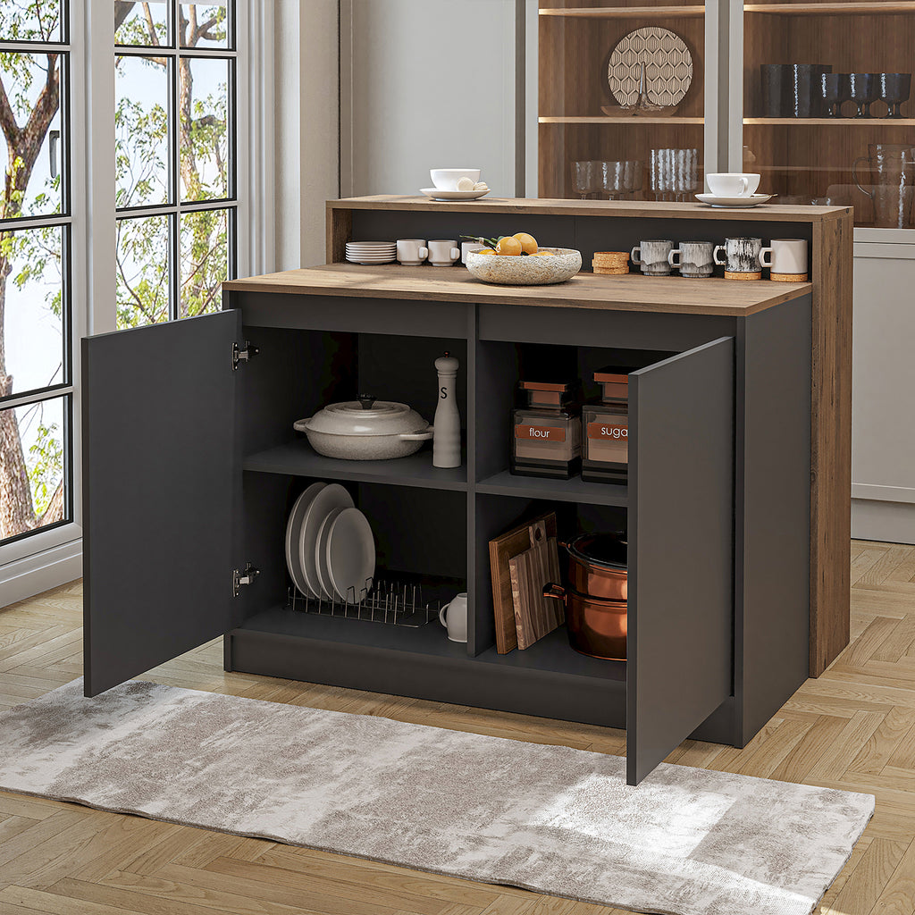 Roomart Kücheninsel, Bartisch, Küchentish - CORTADO - BHT: 120 X 100 X 80 cm