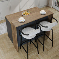 Roomart Kücheninsel, Bartisch, Küchentish - CORTADO - BHT: 120 X 100 X 80 cm