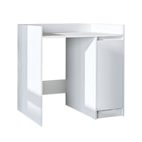 Roomart Waschmaschinenschrank DERIN-II – Waschmaschinen-Überbauschrank  – 100×180×65 cm – Waschküchen- & Hauswirtschaftsschrank – Weiß, Weiß-Eiche, Eiche & Anthrazit-Eiche