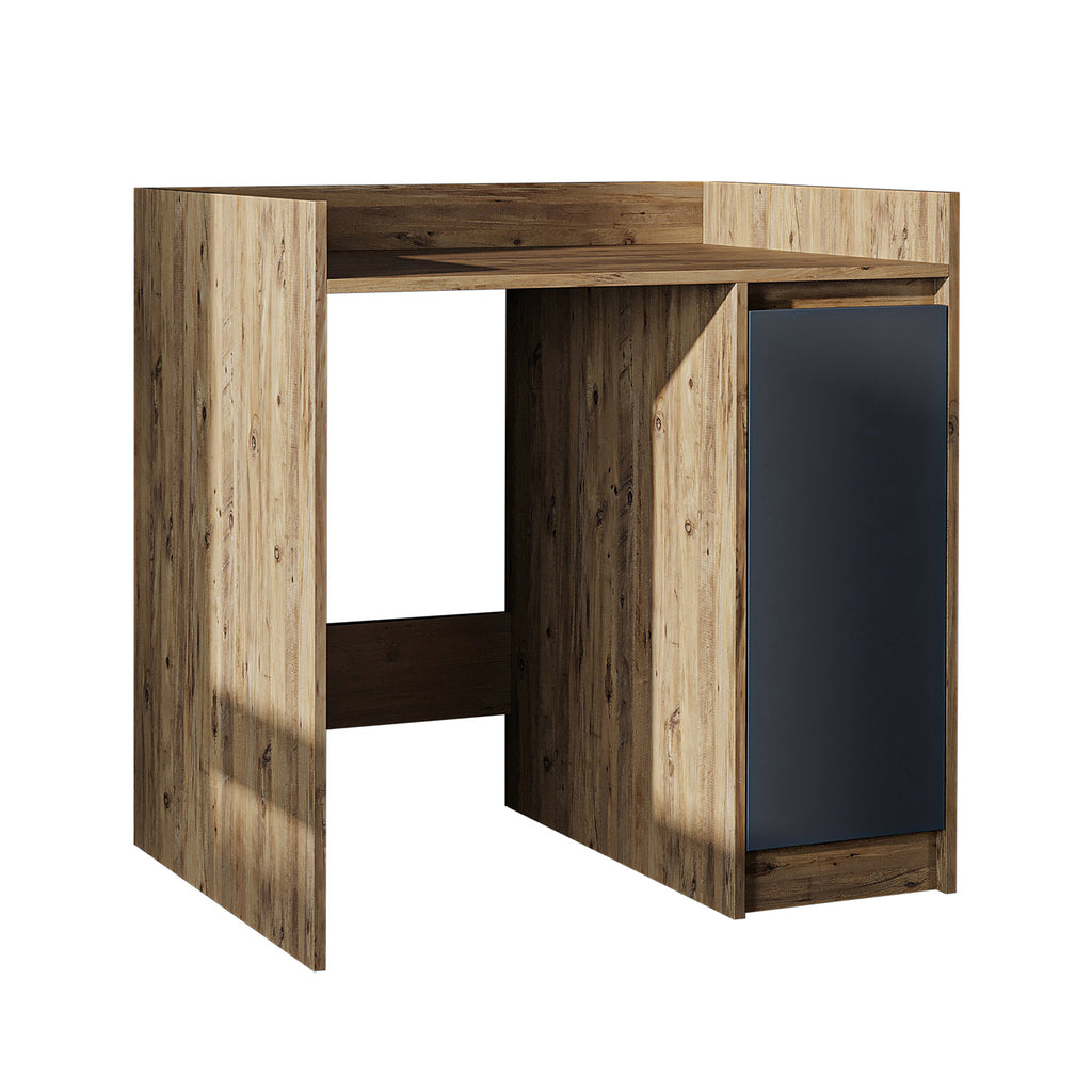 Roomart Waschmaschinenschrank DERIN-II – Waschmaschinen-Überbauschrank  – 100×180×65 cm – Waschküchen- & Hauswirtschaftsschrank – Weiß, Weiß-Eiche, Eiche & Anthrazit-Eiche