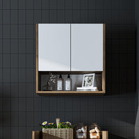 Roomart Waschmaschinenschrank DERIN-I – Waschmaschinen-Überbauschrank  – 65×180×65 cm – Waschküchen- & Hauswirtschaftsschrank – Weiß, Weiß-Eiche, Eiche & Anthrazit-Eiche