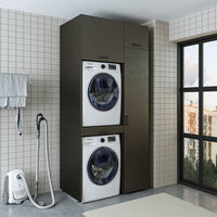 Roomart Waschmaschinenschrank, Trockner auf Waschmaschine • 112 cm breit • In 3 Farben