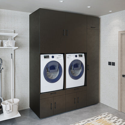 Roomart cajón sobrepuesto para lavadero y cuarto de servicio, en 3 colores, con cajones y estante extraíble, 179 cm de ancho