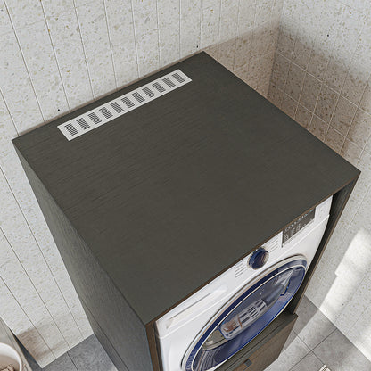 Roomart A3 Waschmaschinenschrank 67 cm – Erhöhung mit Schublade, Ausziehbrett & Stauraum | 3 Farben