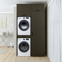 Roomart Waschmaschinenschrank, Trockner auf Waschmaschine • 127 cm breit • In 3 Farben