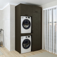 Roomart Waschmaschinenschrank, Trockner auf Waschmaschine • 127 cm breit • In 3 Farben