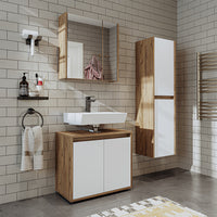 Roomart Ensemble de meubles de salle de bains MELONA 3 pièces, en 4 couleurs, armoire basse de 65cm - armoire miroir - armoire haute-armoire de salle de bains, lavabo, meubles de salle de bains, armoire de salle de bains, avec, meuble bas, meubles de salle de bains, ensemble, lavabo, meubles, meubles de salle de bains, salle de bains, salle de bains