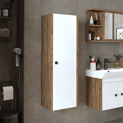 Roomart Seitenschrank „ADA“ – moderner 110 cm Bad-Hängeschrank mit Softclose – in Weiß, Eiche, Anthrazit oder Schwarz