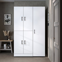 Roomart washing machine cabinet " DORA SET" for dryer & washing machine, 115 cm wide, in 4 colors, with doors & pull-out shelf - white - white oak - anthracite oak - oak - washing machine cabinet, washing machine shelf, washing tower, cabinet, white, washing machine